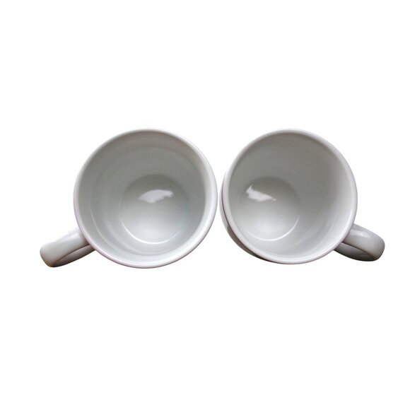 Starbucks Coffee Pink & Stainless Steel Ceramic Mugs 10oz Set Of 2 Durable & Sty - Picture 5 of 7